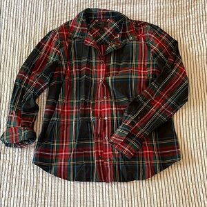 JCrew Perfect shirt in Stewart plaid